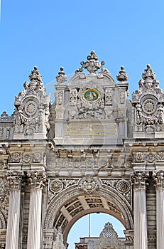 Top view of Gate of the Sultan, Dolmabahce Palace