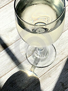 Glass of white wine