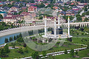 Top view of Grozny City, Chechnya