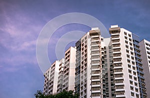 Top view of HDB apartment in Bukit Panjang.