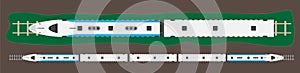 Top View of High Speet train
