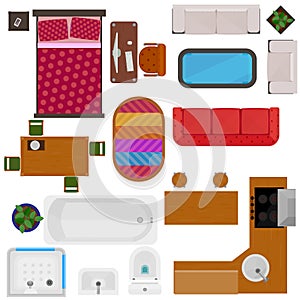 Top View Of Home Furniture