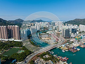 Hong Kong residential district in new territories west
