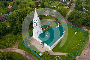 Top view of the Intercession Church. Tutaev, Russia photo