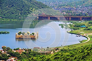 Top View Of Jaipur Jal Mahal