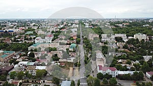 Top view on the Kherson. Ukrainian city