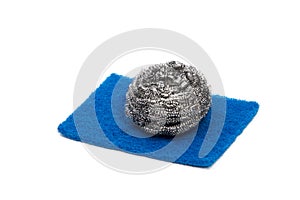 Top view of kitchen scourer pads