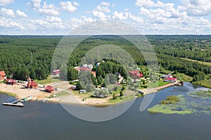 Top view of lake Seliger