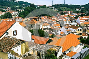 Top view of Lamego city, northern Portugal. Travel.