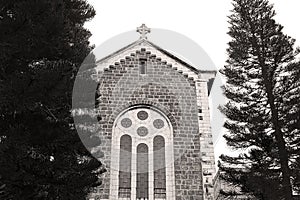 Top view of Latrun Trappist Monastery in Israel