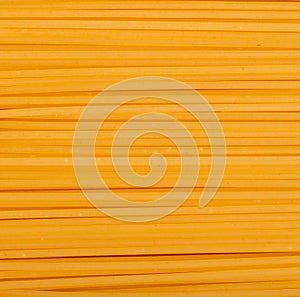 top view of linguine pasta as background