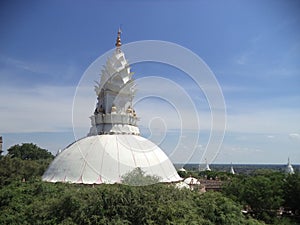 Top view of lotus jain temple in sonagiri