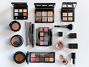 top view of makeup kit