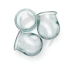 Top view of medical cupping glass