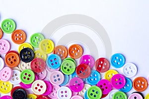 Top view mix colors buttons background
