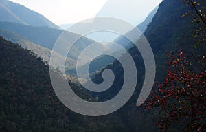 Top view of Mointain range