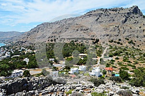 Top view of the mountain. photo