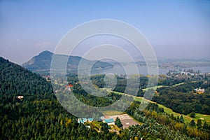 Top view of mughal garden