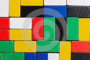 top view of multicolored surface made