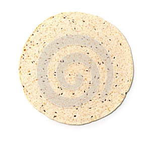 Top view of multigrain tortilla photo