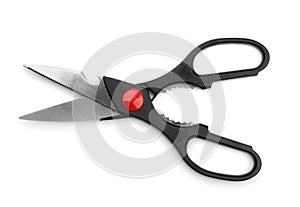 Top view of multipurpose kitchen scissors