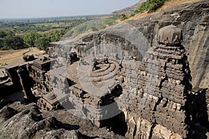 The top view not Ellora Caves photo