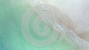 Top view of  the Ocean Tropical Beach background