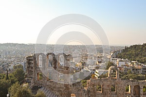 Top view of the Odeon of Herodes Atticus