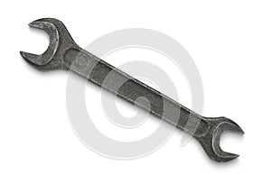Top view of old double open end wrench