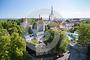 Top View of the old Tallinn