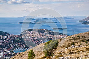 Top view of the old town, Dubrovnik