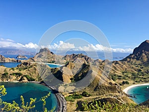 Top view of 'Padar Island' in a morning from Komodo Island.
