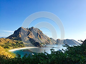 Top view of 'Padar Island' in a morning from Komodo Island.