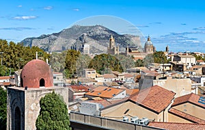 Top view of the Palermo cityscape, Sicily