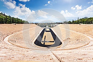 Top view of Panathenaic Stadium in Athens