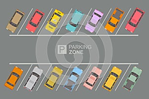 Top View of Parking zone