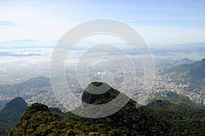 Top view of Pico da Tijuca