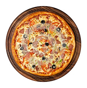 Top view of pizza