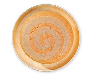 Top view, Plain chiffon or sponge cake