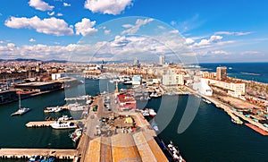 Top view of Port Vell. Barcelona