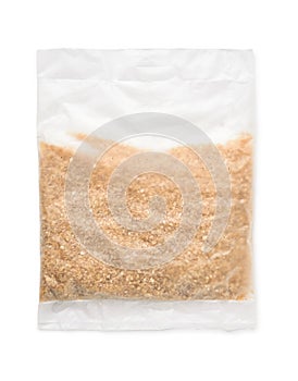 Top view of quick cooking wheat porridge