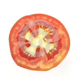 Top View of Red Tomato