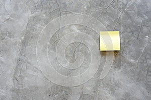 Top view post-it sheets isolated on concrete background