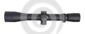 Top view of a rifle scope with return to zero elevation turret
