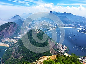 Top view of Rio de Janeiro, Brazil