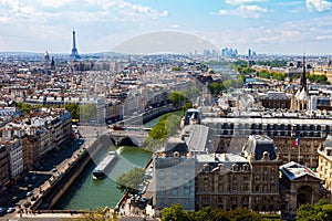 Top view river Seine