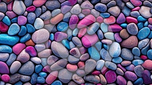 Top-View River Stones. Ideal Background or Pebbles for Your Project