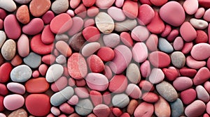 Top-View River Stones. Ideal Background or Pebbles for Your Project