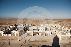 Top view and roofs of traditional Moroccan houses