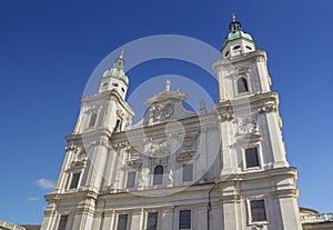 Top view of the Salburg Cathedral